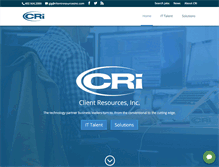 Tablet Screenshot of clientresourcesinc.com